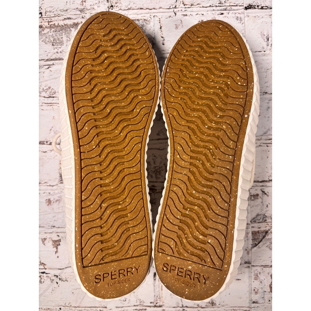 Sperry Seacycled Crest Vibe Platform Boat Shoes NEW Canvas STS88788 Womens 7.5 - Picture 6 of 7